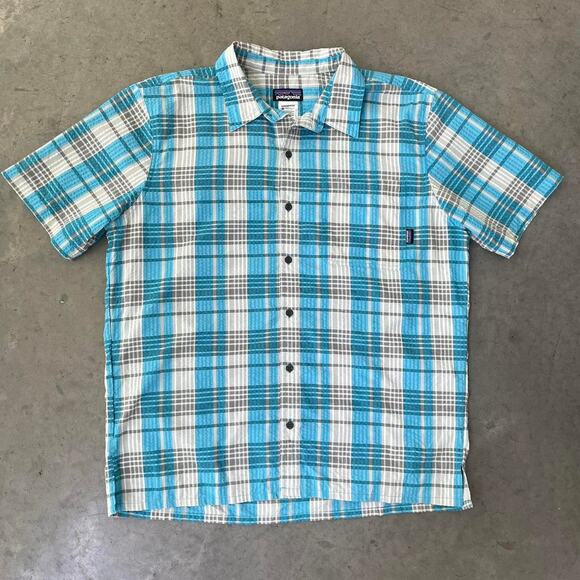 Patagonia Plaid Short Sleeve Shirt - Picture 1 of 4